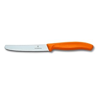 Victorinox 4½" Wavy Rnd ORANGE