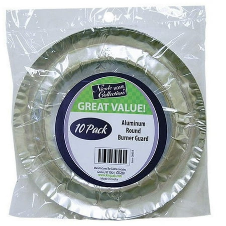 Foil Burner Bib Round Gas 10ct