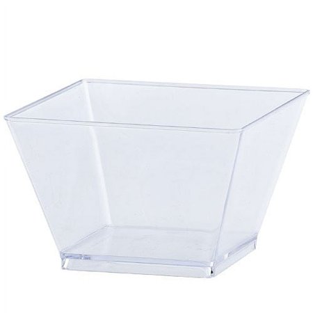 8oz. Square Bowl Clear 20ct