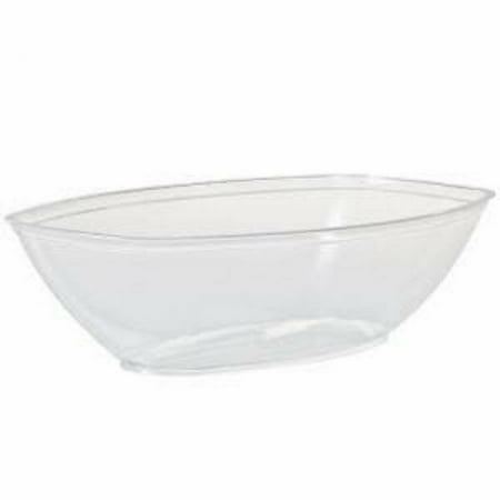 Oval Luau Bowl 80oz. Clear