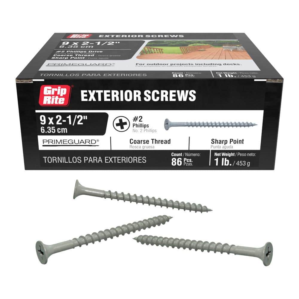 Exterior Screws 8 x 2.5"  1lb.