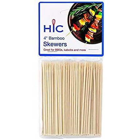 Bamboo Skewers 4" 100pk