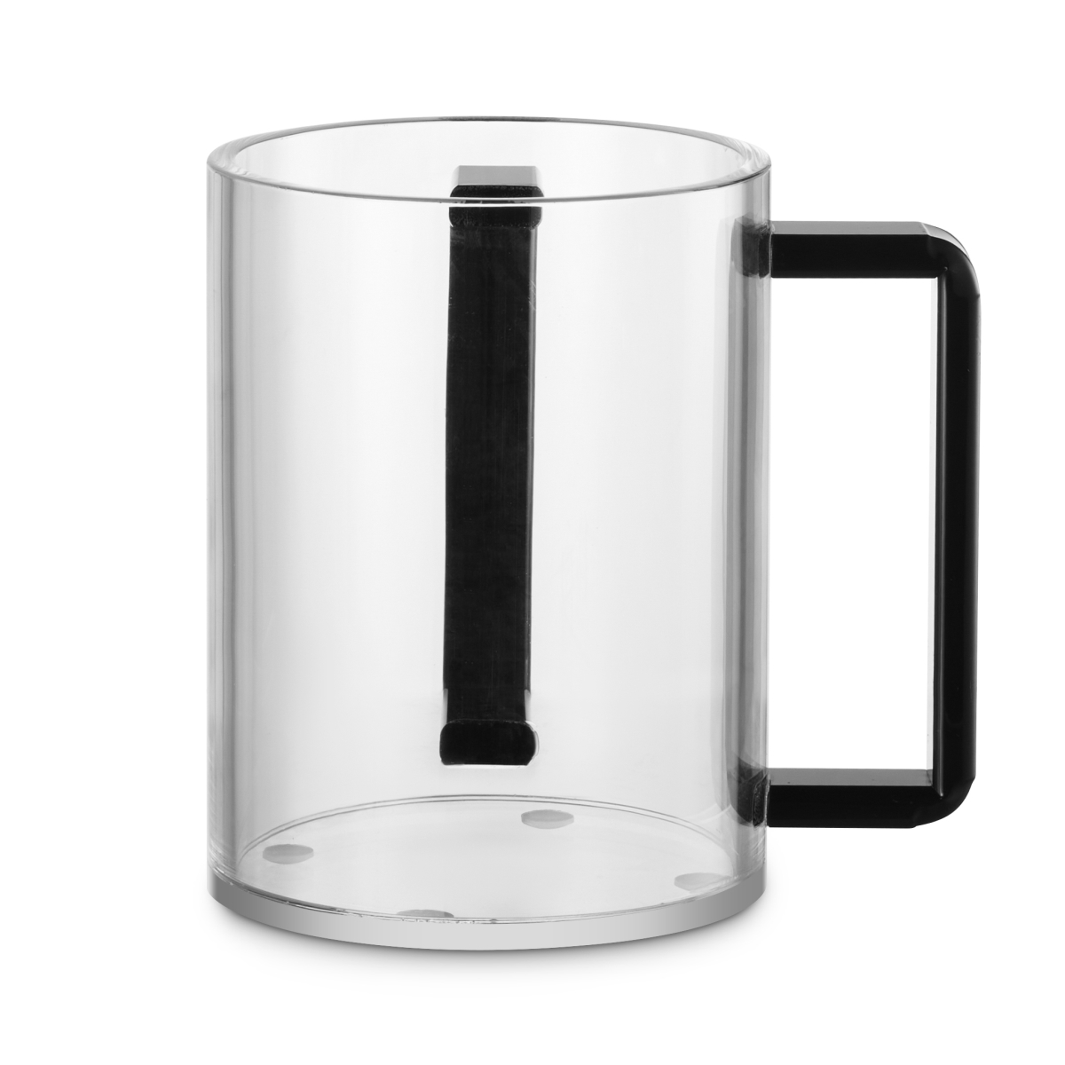 Washcup Acrylic 55018 CLR/BLK