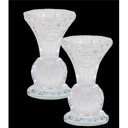 Candlestick 4" s/2 Crystal