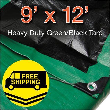 Tarp GRN/BLK 10 Mil 9' x 12'