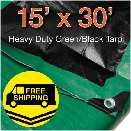 Tarp GRN/BLK 10 Mil 15' x 30'