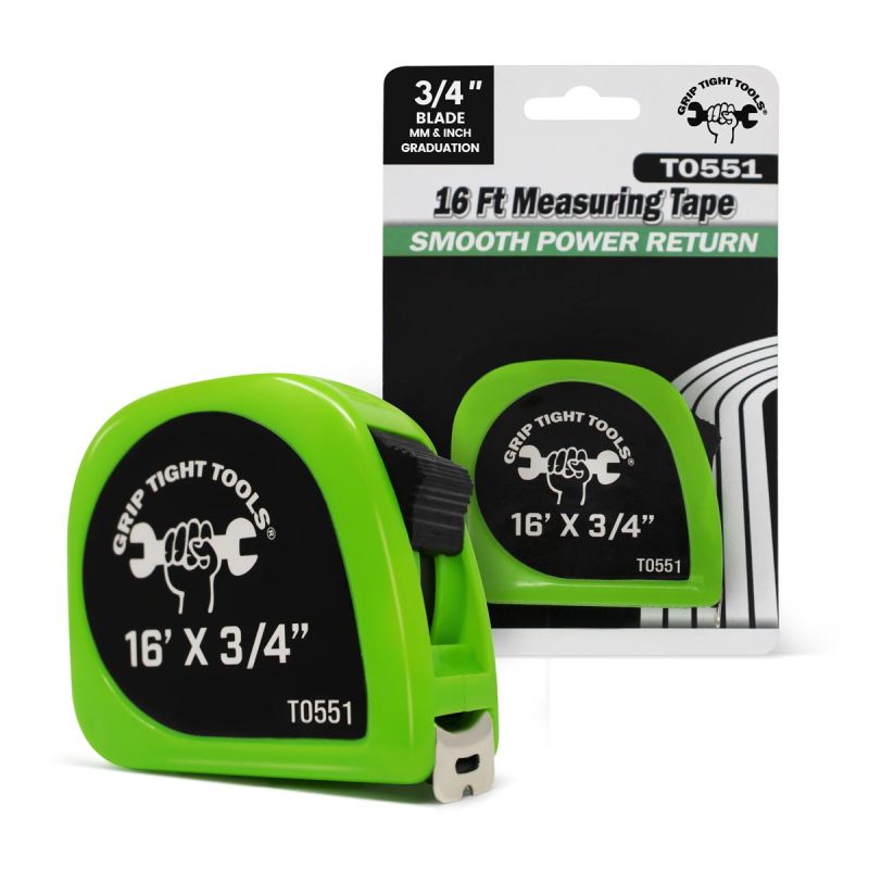 Tape Measure 16' x ¾" Neon