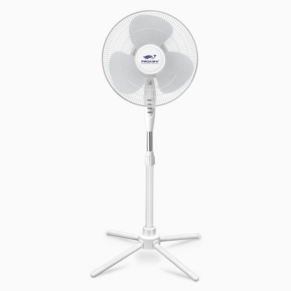 Stand Fan 16" FoldUp Wht PA