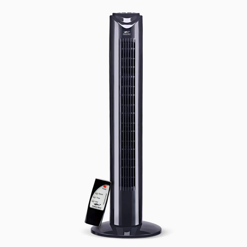 Tower Fan 31" +Remote BLK PA