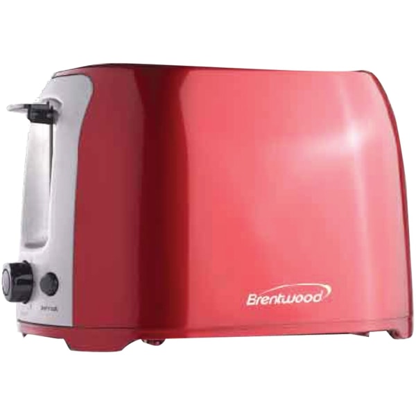 Toaster 2-Slice Red Brentwood