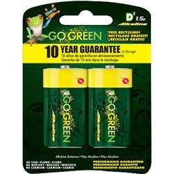 D Battery 2pk GoGreen