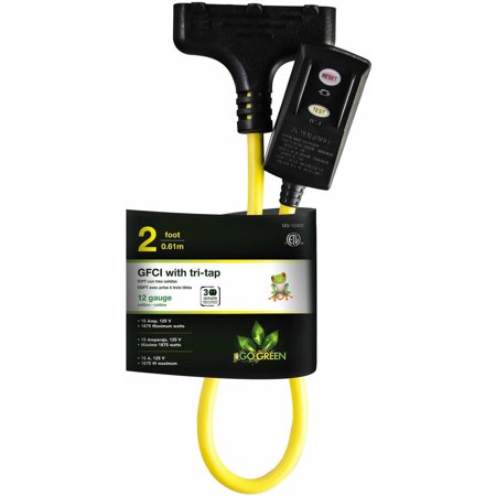 Extension Cord 2' GFCI 12g+3t