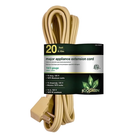 Appliance Cord 20" 14/3
