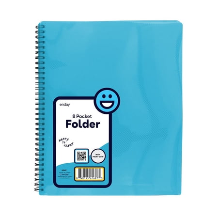 8 Pocket Folder-View Blu ENDAY