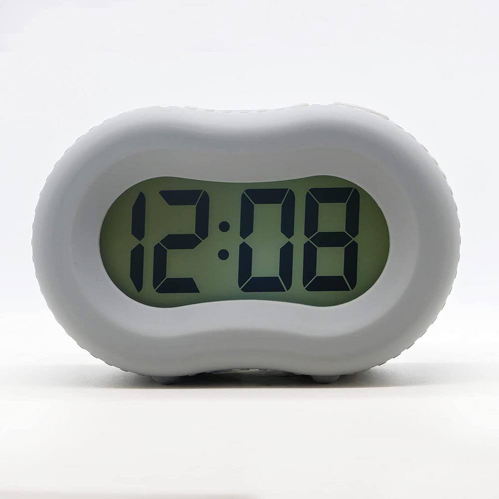 Alarm Clock Soft Rubber Grey