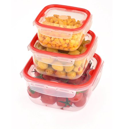 Food Storage Cont.SQ 6pc Asst.