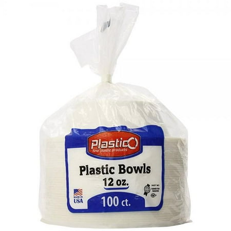 Plastic Bowl 12oz 100cPlasticO