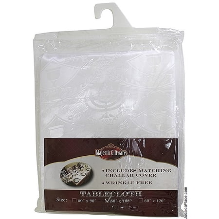 TableCLOTH 60x144 White w/Chal
