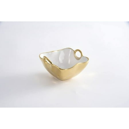 Snack Bowl 5x5 Golden Handles