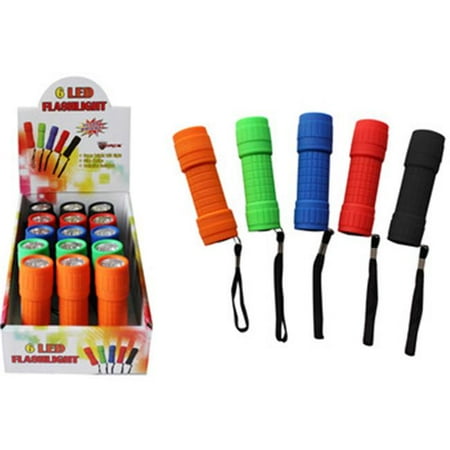 Flashlight LED 4" 6-LED NEON
