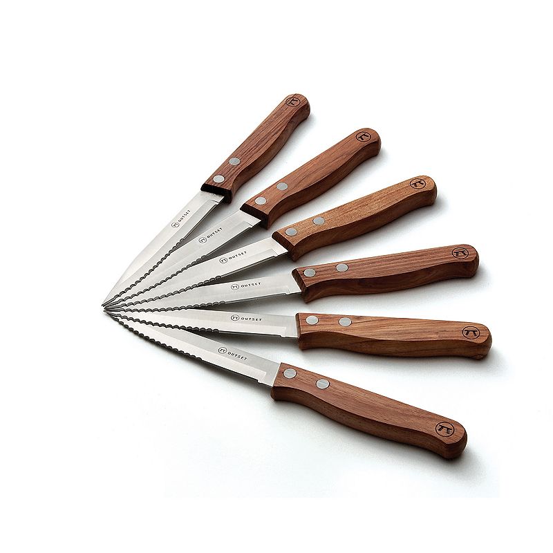Steak Knives 6-pk Wood