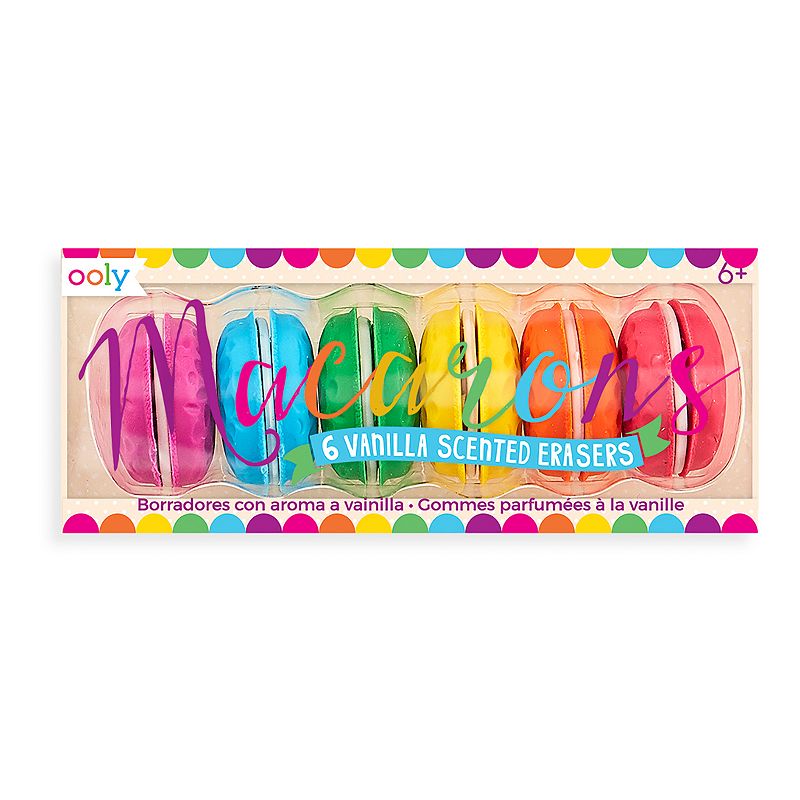 Macaron Scented Eraser 6ct