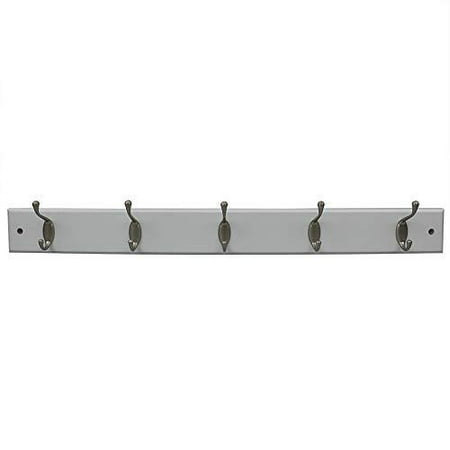 5 Hook Wall Mounted Whiite