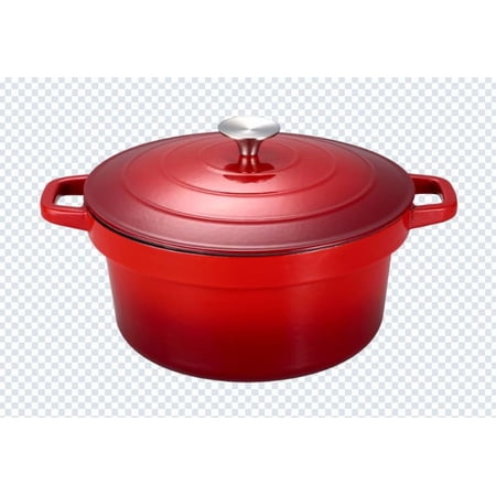 6qt Cast Iron Dutch Oven RED