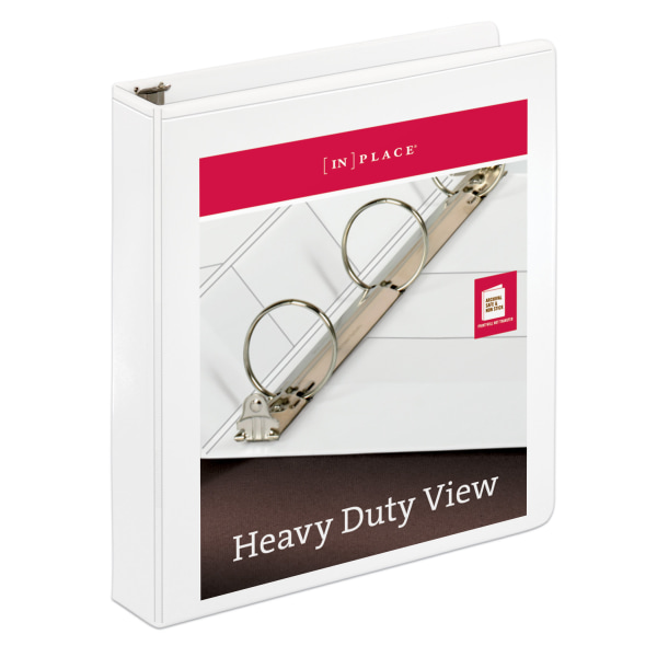 1.5" View Binder RR White