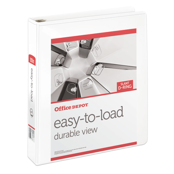 1.5" View Binder D-Ring White