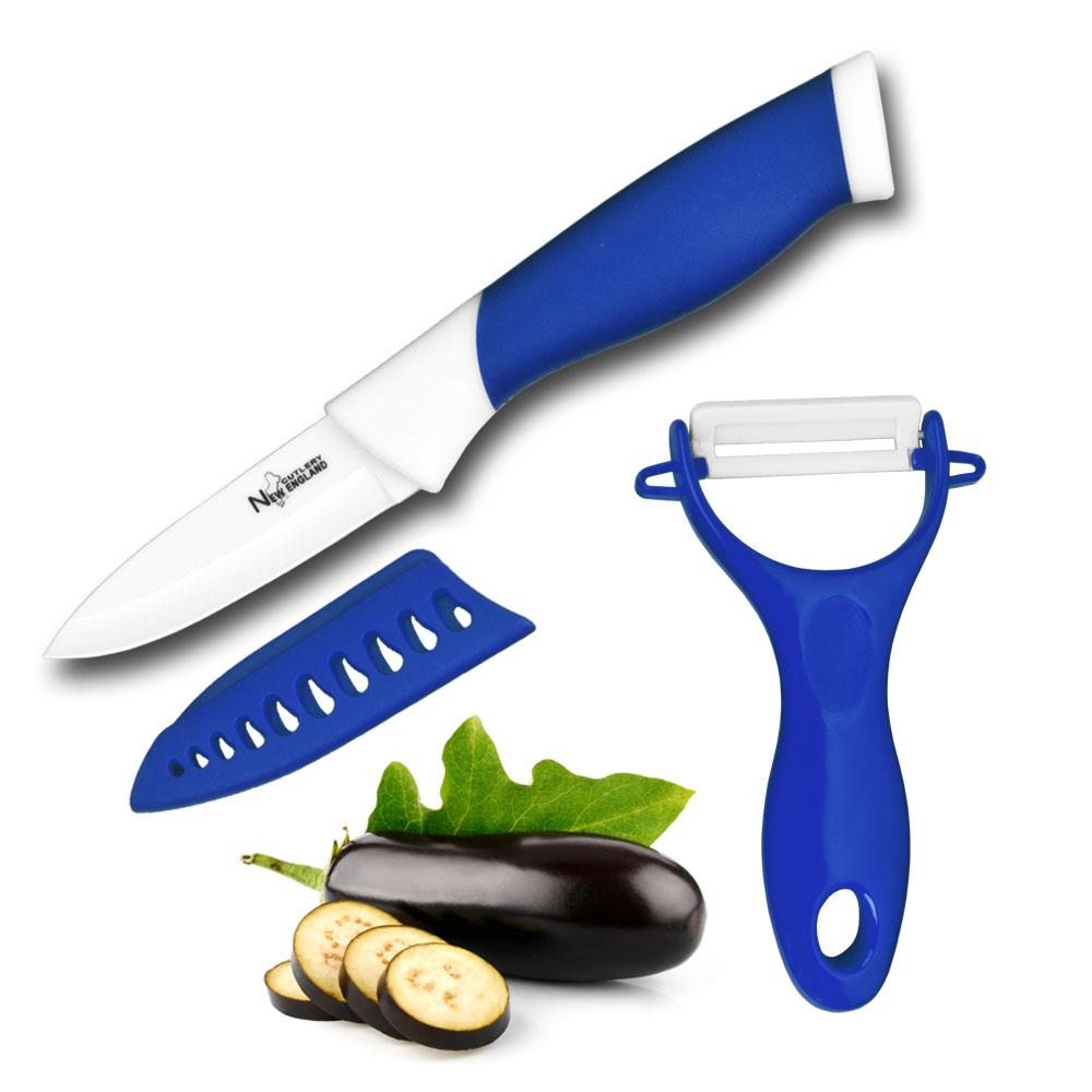 Creamic Knife&Peeler 3" BLU CE