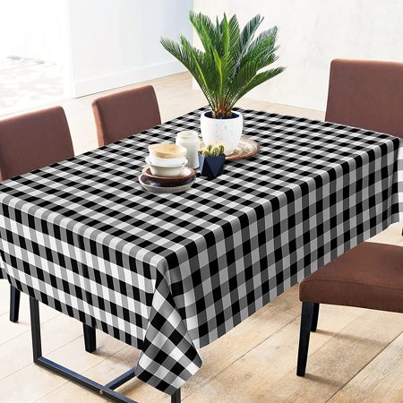 Flannel TC 60x84 Gingham Black