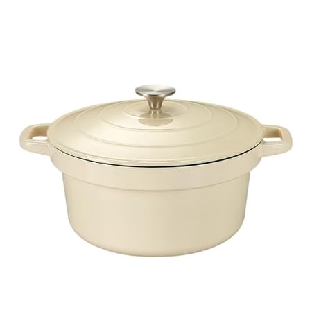 6qt Cast Iron Dutch Oven CREAM