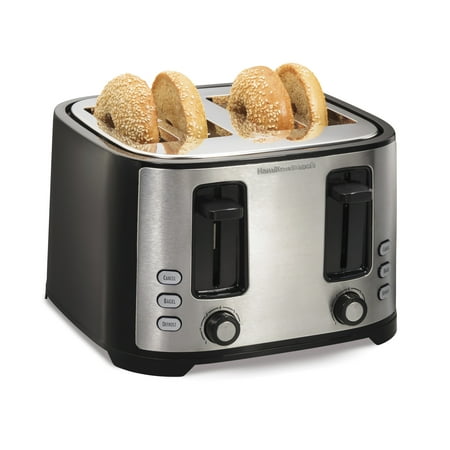 Toaster 4-slice Blk/Chrome HB