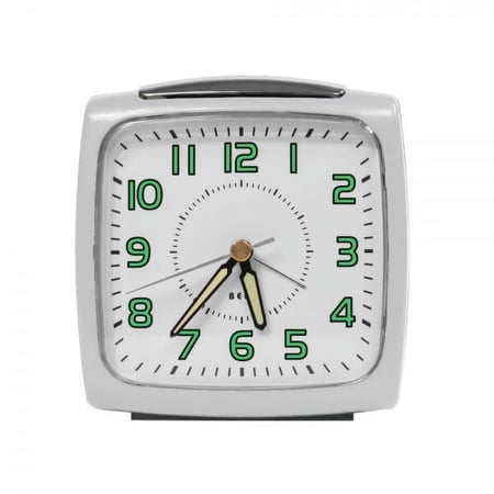 Alarm Clock Batt Bell WHT Impe