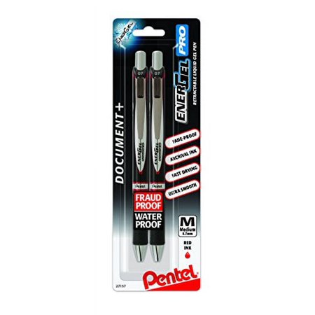 EnerGel PRO Metal Tip Red 2pk.