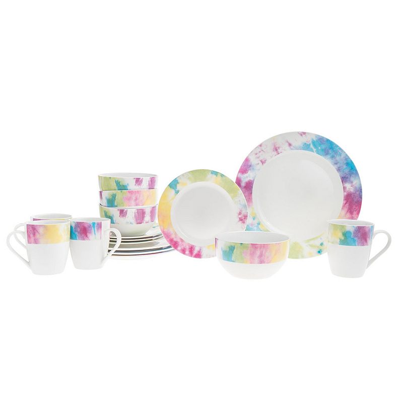 Tie Dye 16/4 Porcelain Dinnerw