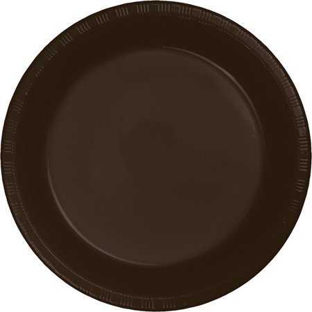 10.25" Plastic Plate  Brown