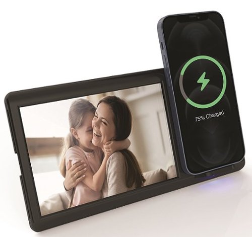 Digital Frame w/Charger Black
