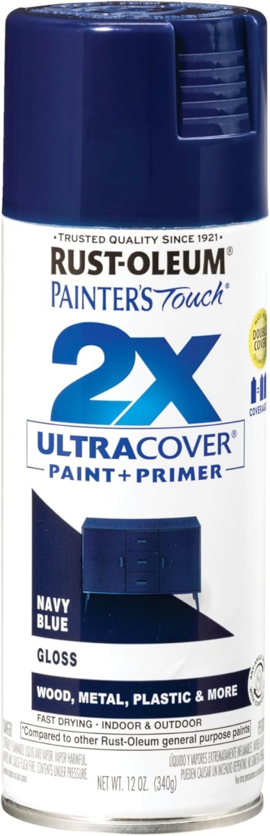 Spray Paint Navy Blue Gloss 2X
