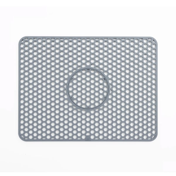 Sink Mat Silicone Grey 12"x11"