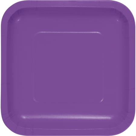 7" Square Plate Amethyst