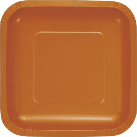 7" Square Plate Pumpkin Spice