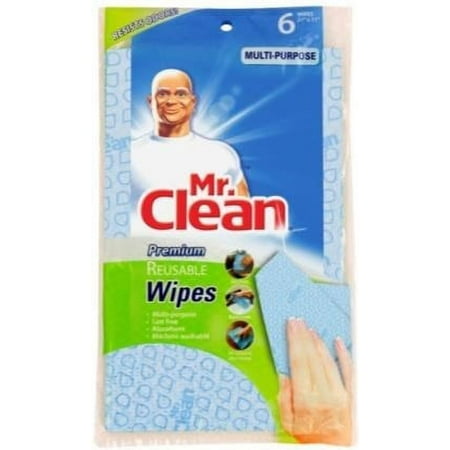 Mr Clean Reusale Wipes 6ct