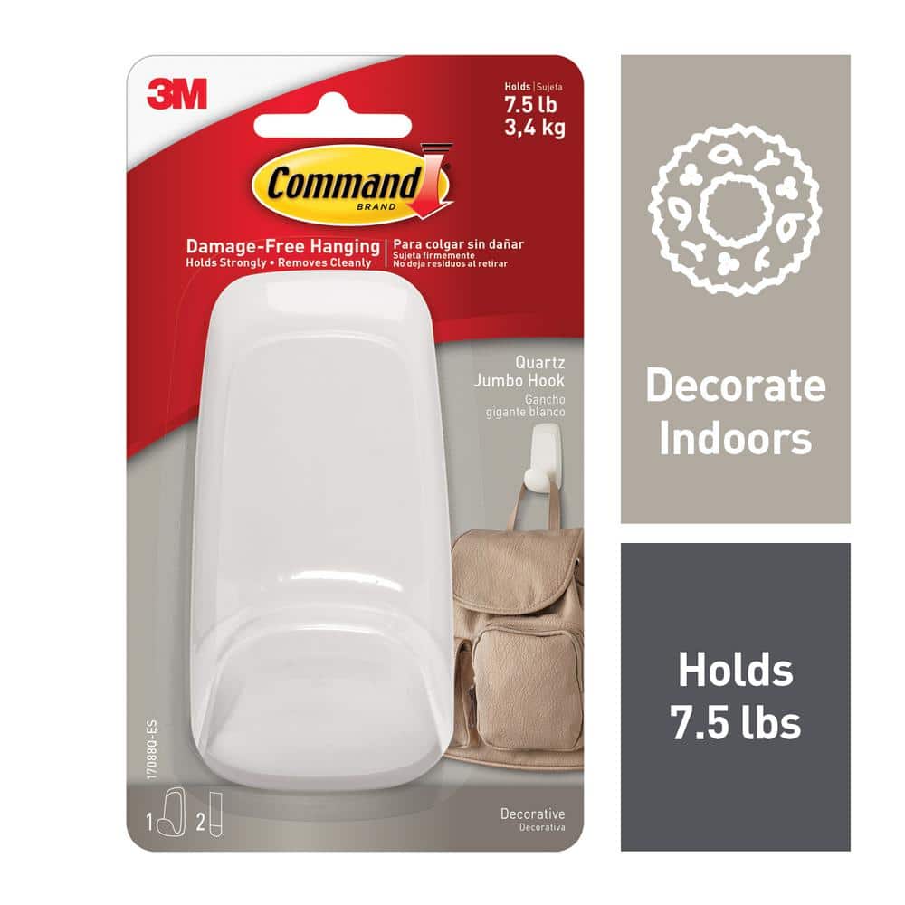 Command Quartz Hook Jumbo 1ct