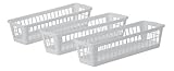 3-pk Slim Basket WHITE