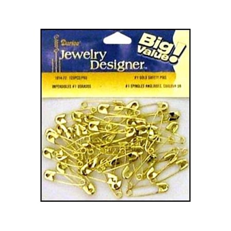 Safety Pins-#1-Gold-120ct