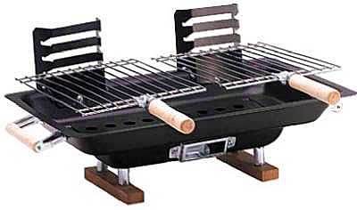 BBQ Grill Steel Hibachi 10x17