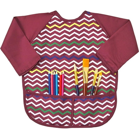 Smock Large Chevron Maroon