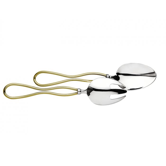 Infinty Salad Server s/2 Gold